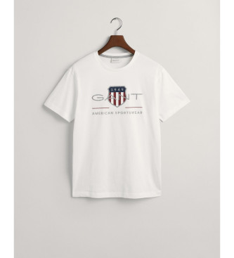 Gant Archiv Schild-T-Shirt wei