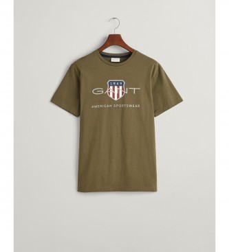 Gant T-shirt Archive Shield verde
