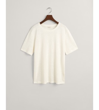 Gant T-shirt en lin blanc
