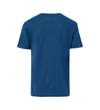 Gant Kleines bedrucktes Kurzarm-T-Shirt blau