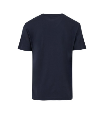 Gant Kortrmad T-shirt med tryck Liten grafisk marinbl