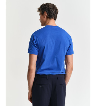 Gant T-shirt grafica blu a maniche corte