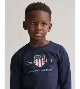 Gant Archiv Shield Kids navy Langarm-T-Shirt