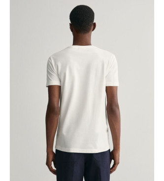 Gant White pique T-shirt
