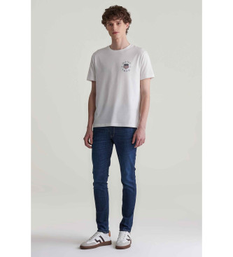 Gant Pique T-shirt with white embroidery