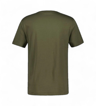 Gant Piqu T-shirt met groen borduursel