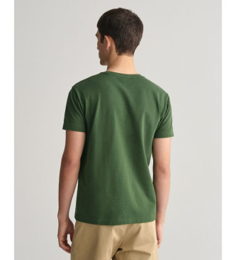 Gant Camiseta de piqu verde