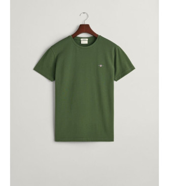 Gant T-shirt in piqu verde