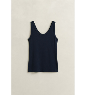 Gant Débardeur côtelé marine