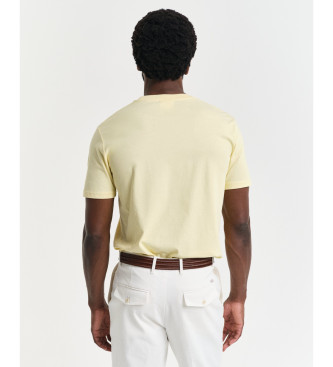 Gant T-shirt imprim Plac jaune