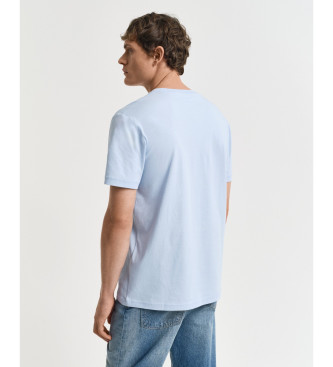 Gant T-shirt azul estampada Placed