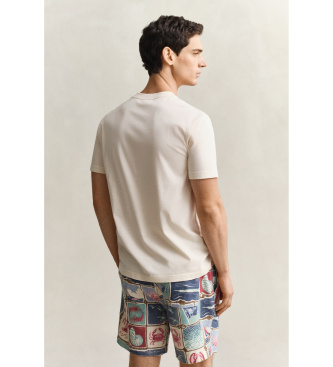 Gant Maglietta grafica beige