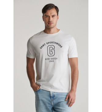 Gant Grafisch T-shirt wit