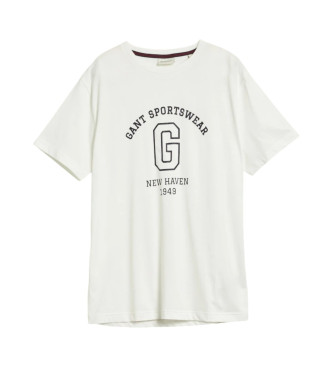 Gant T-shirt grfica branca