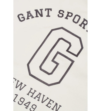 Gant T-shirt grfica branca