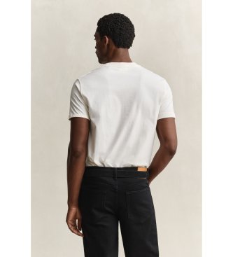 Gant Graphic T-Shirt cremeweiß