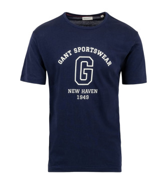 Gant Grafisch T-shirt marine