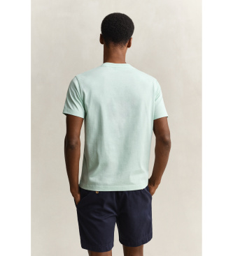 Gant Koszulka graficzna turkusowa