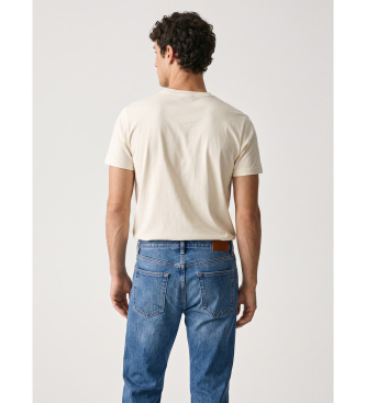 Gant Grafisch T-shirt crèmewit