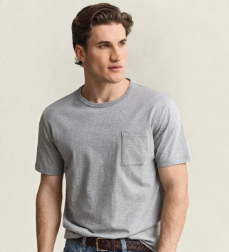Gant Tee-shirt chiné gris