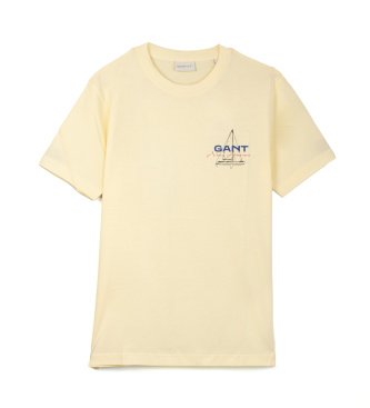 Gant Rumena majica z logotipom