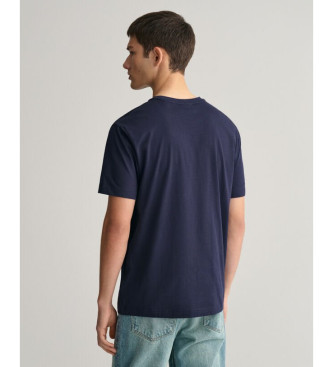 Gant Bedrucktes Grafik-T-Shirt blau
