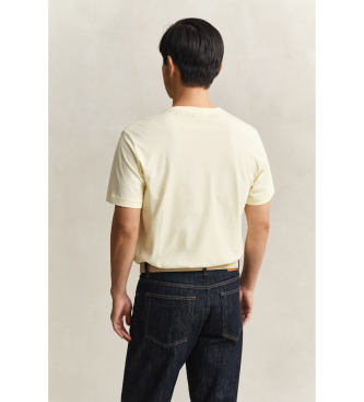 Gant Camiseta Regular Fit Shield amarillo