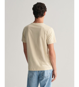Gant Camiseta Regular Fit Shield beige
