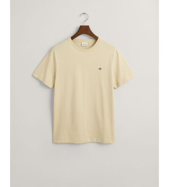 Gant T-shirt Shield beige  coupe rgulire
