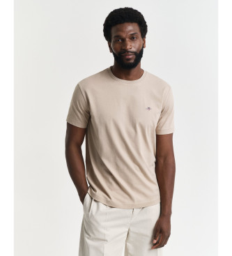 Gant Camiseta Regular Fit Shield beige