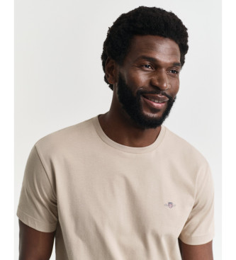 Gant Camiseta Regular Fit Shield beige