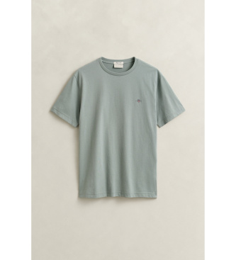 Gant T-shirt Shield Regular Fit, grigio-verde