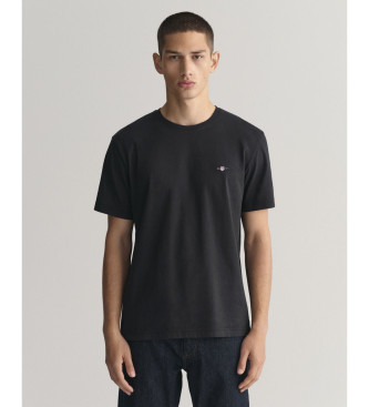 Gant T-shirt Shield vestibilit regolare nera