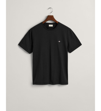Gant T-shirt Shield vestibilit regolare nera