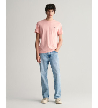Gant T-shirt regular fit schild roze