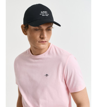 Gant T-shirt con scudo rosa dalla vestibilit regolare