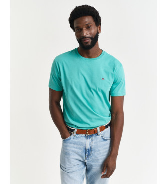 Gant Regular Fit Shield T-shirt turquoise