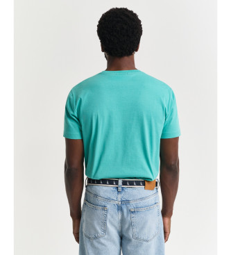 Gant Regular Fit Shield T-shirt turquoise