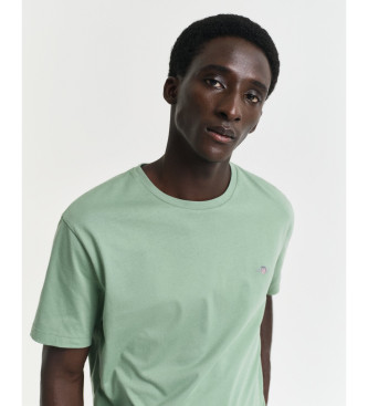 Gant T-shirt Regular Fit Shield zielony