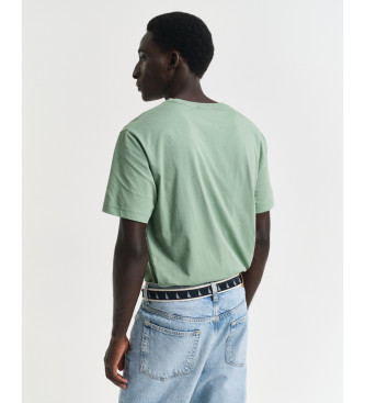 Gant Majica Regular Fit Shield green