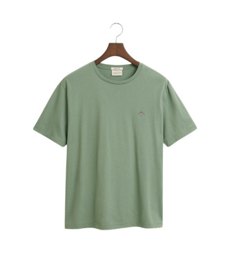 Gant T-shirt Regular Fit Shield zielony