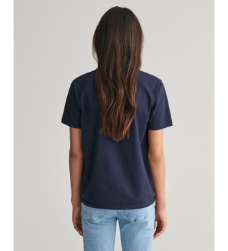 Gant T-shirt per adolescenti con scudo blu scuro