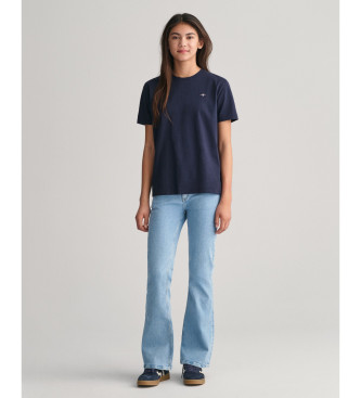 Gant T-shirt per adolescenti con scudo blu scuro