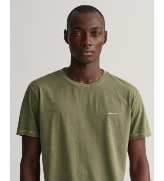 Gant T-shirt Wyblakła zieleń