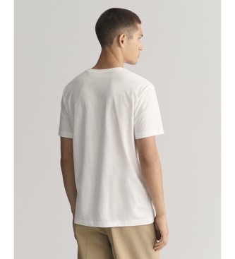 Gant Camiseta Archive Shield blanco