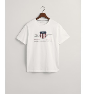Gant Camiseta Archive Shield blanco