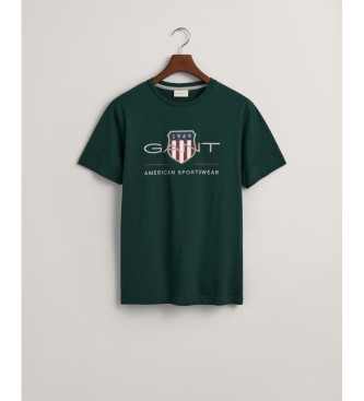 Gant Camiseta Archive Shield verde