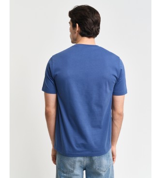 Gant Archief Shield T-shirt blauw