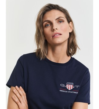 Gant T-shirt Archive Shield azul-marinho