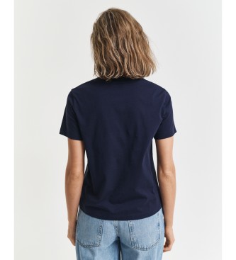 Gant T-shirt Archive Shield azul-marinho